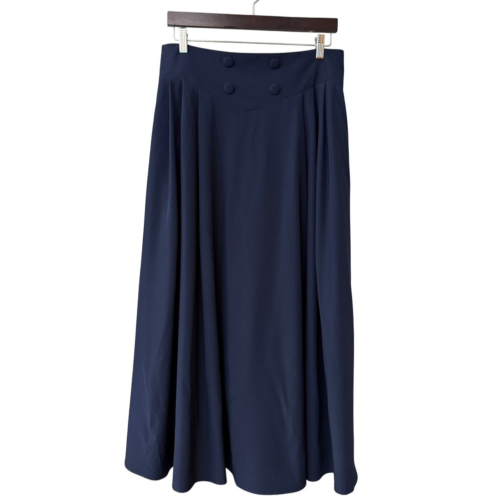 NWOT SCARLET DARKNESS Womens Pleated Maxi Skirt Victorian Size XL Elastic Waist